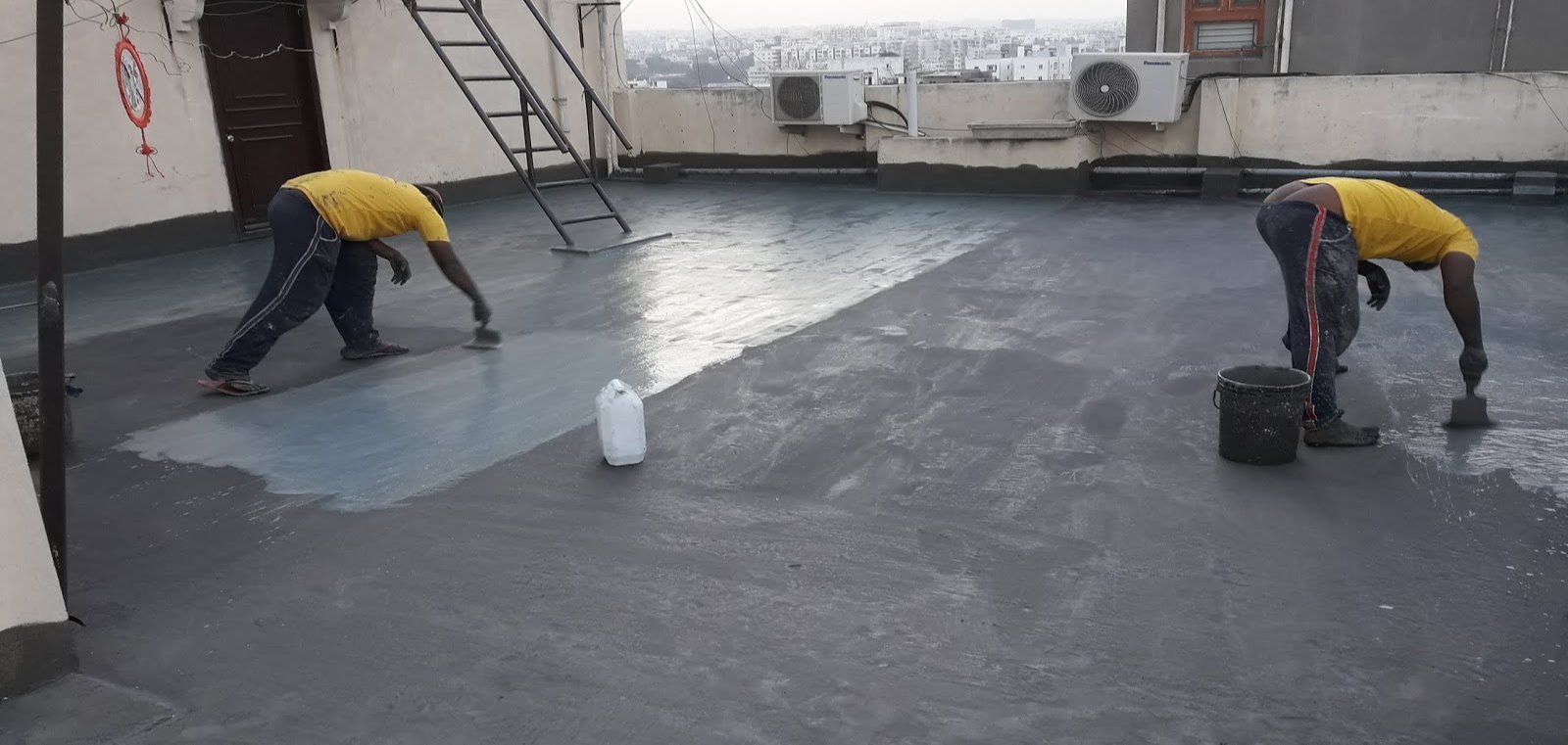 Shield terraces from rainwater damage and water pooling